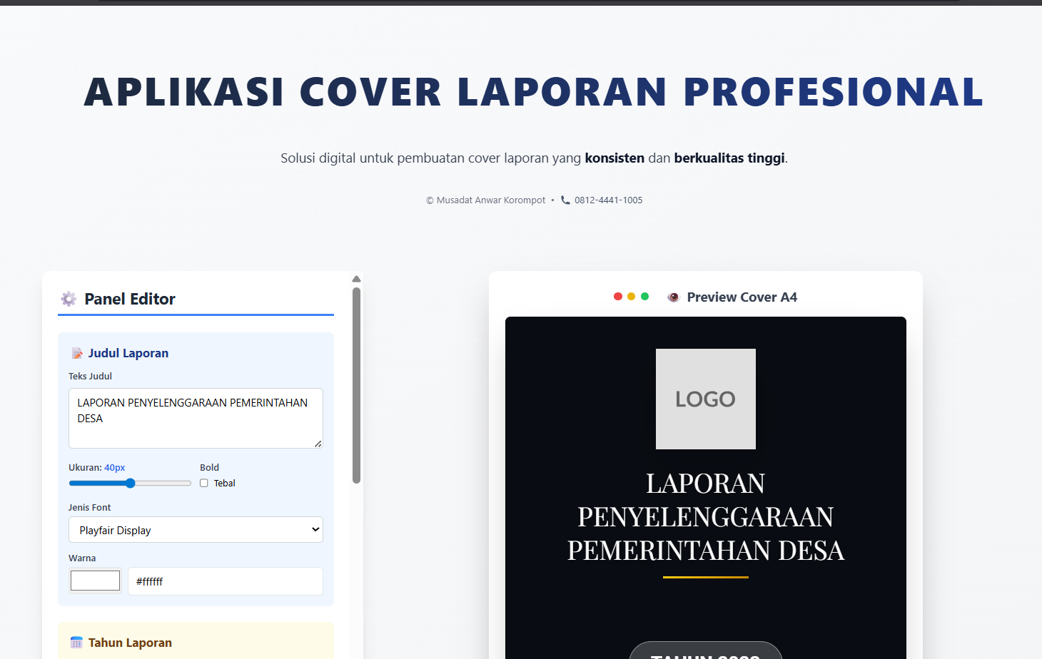 Aplikasi Sampul Portable